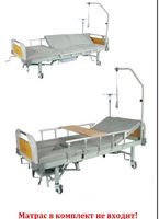 Кровать медицинская функциональная с механическим приводом Е-45В с боковым переворачиванием и "кардио-креслом" ММ-40